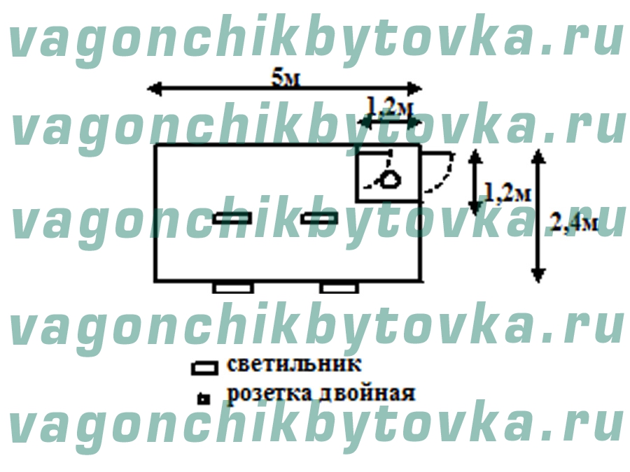 Весовая из вагончика 5м